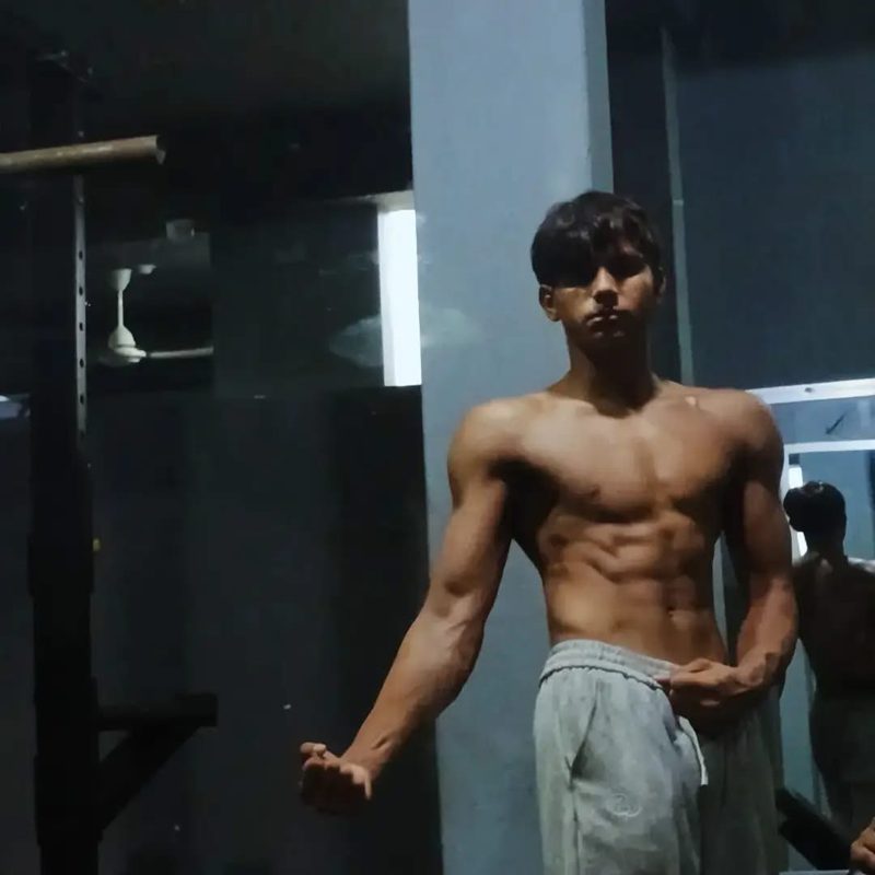 Ashis Neupane training at Apex Fitness Centre