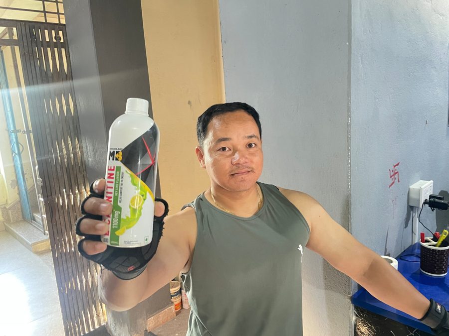 Nugen Limbu with MuscleBlaze L-Carnitine